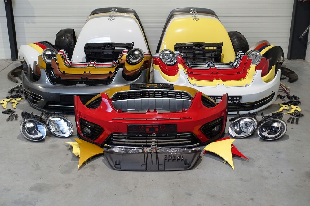 vw beetle 5c zderzak przód kompletny części maska błotnik lampa nadkole