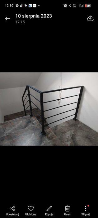 Balustrada balustrady barierki na schody Płock