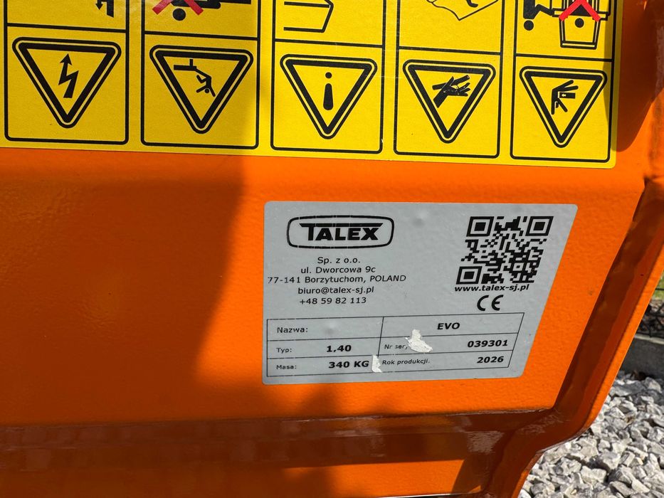 Kosiarka bijakowa na pantografie TALEX EVO 140 | NOWA 2026 | Masa 340kg ...