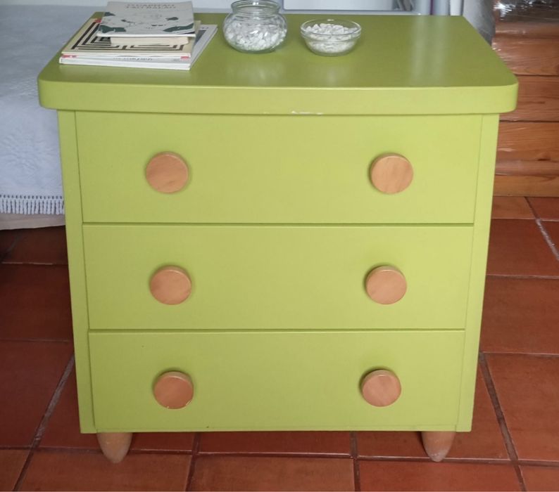 Cómoda 3 gavetas quarto criança
