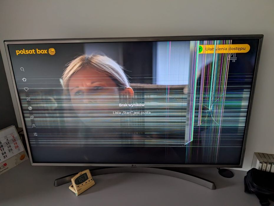 LG 43UK6950PLB uszkodzona matryca