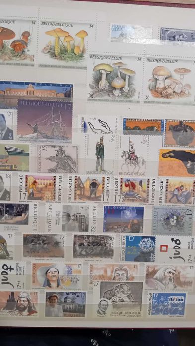 Sprzedam znaczki z Belgii w klaserze