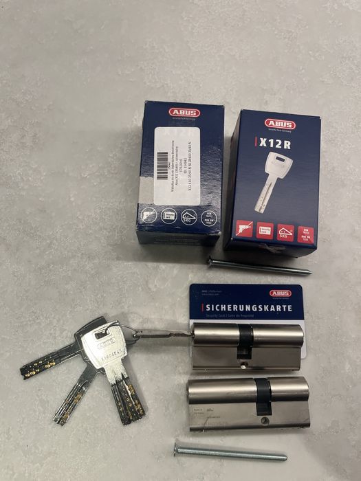 Abus X12 dwie wkladki do zamka w cenie jednej
