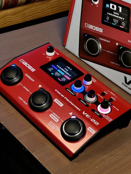 Pedal Boss VE-22 Vocal Performer, como novo, garantia e fatura