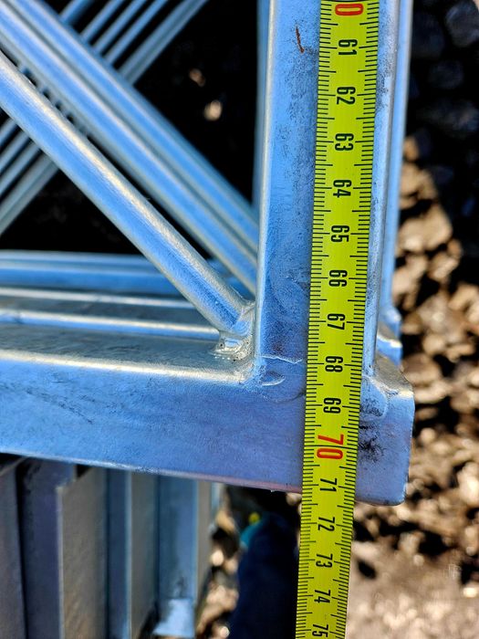 konstrukcja ocynkowana kratownica bindra jeden spad dach garaż 8,4m