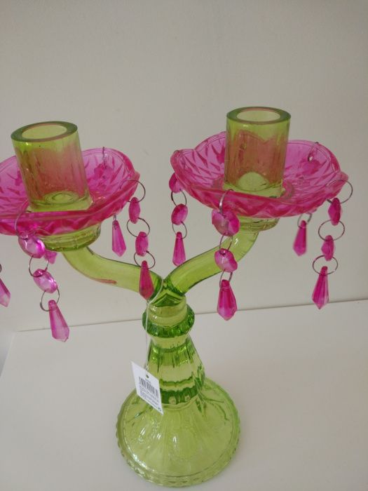 Castiçal NOVO vidro