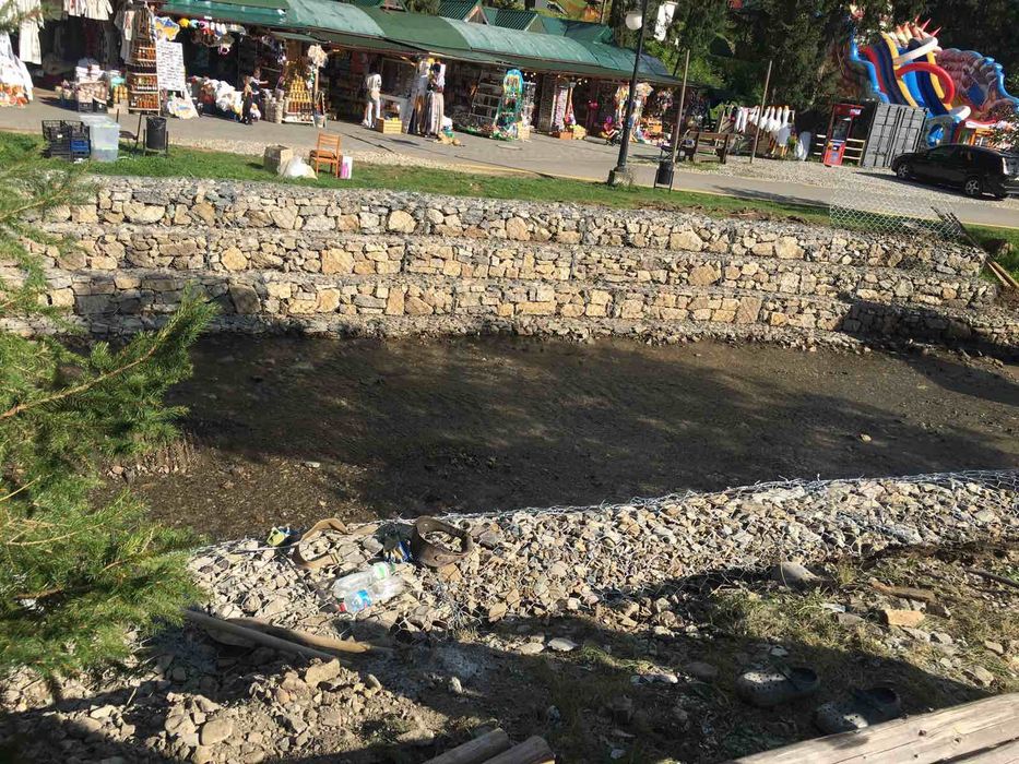 Укріплення берегів габіонами