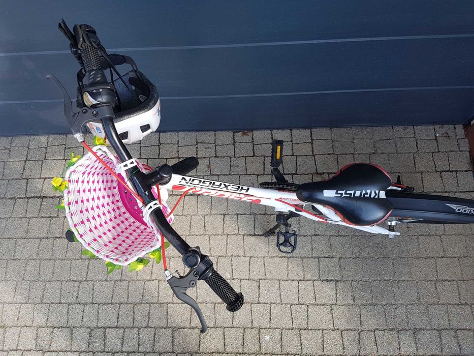 Rower Kross 20 cali Hexagon Mini plus koszyk 2 kaski
