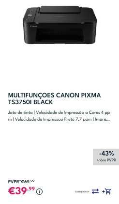 Impressora Canon Pixma Multifunções Scanner Wi-fi Wireless