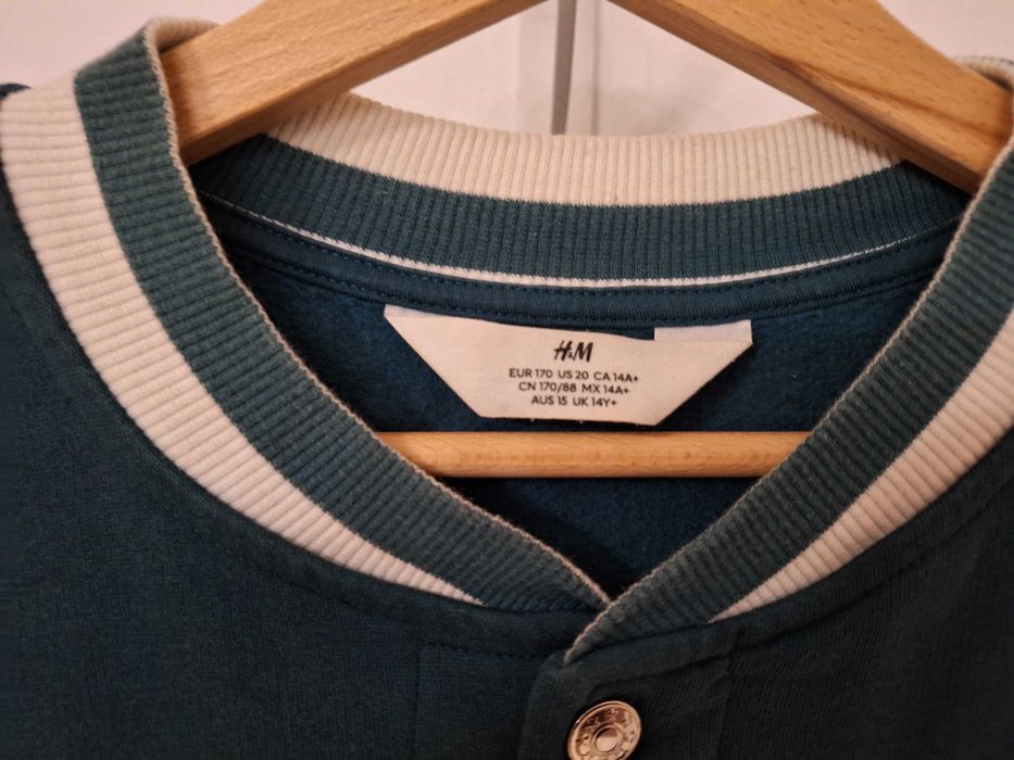 Bluza chłopięca, młodzieżowa, bejsbolowa, rozmiar 170, H&M.
