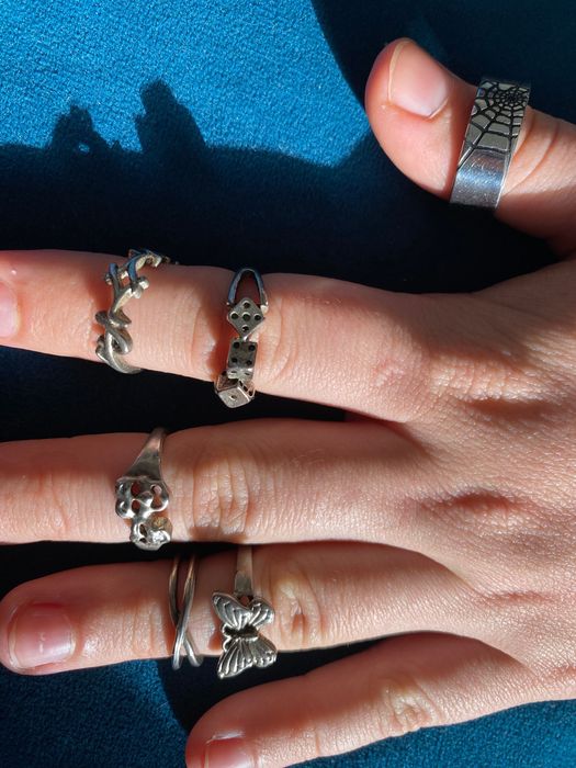 Набір каблучок з нержавіючої сталі