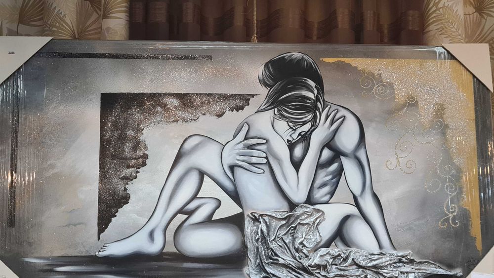 quadro casal artigo Nacional (entrega e montagem gratuita)