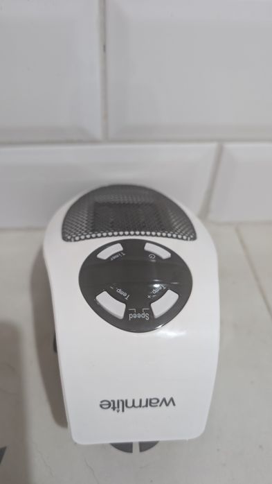Termoventilador de parede compacto com temporizador e controlo de temp