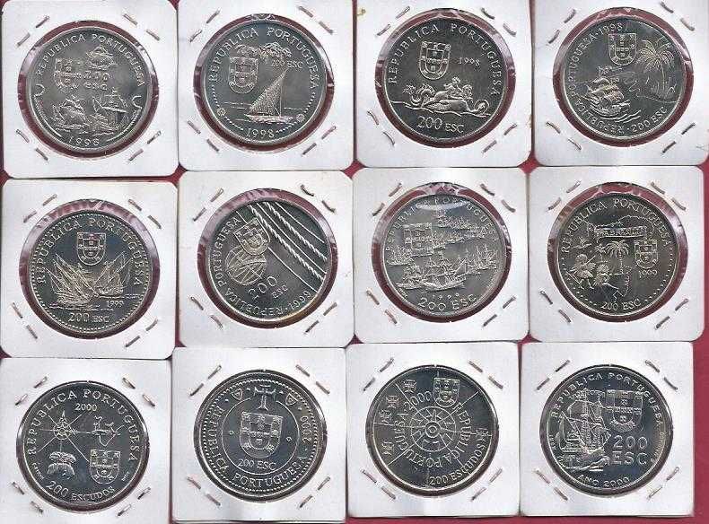 PORTUGAL Coleção Completa dos Descobrimentos  44 Moedas