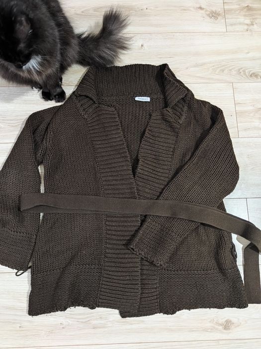 Sweter Cardigan brązowy