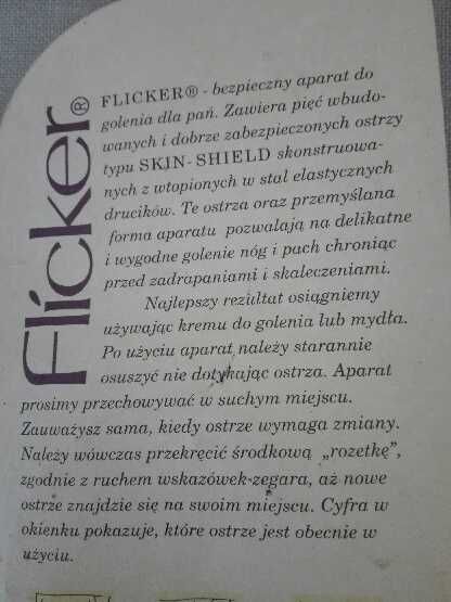 aparat do golenia dla pań - Flicker 5 ostrzy