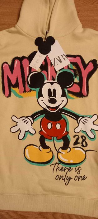 ZARA Bluza Sukienka Myszka Miki Disney Mickey Mouse - 128 cm
