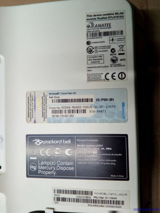 Monitor komputer dps-220vb-4a da061/0781-am3