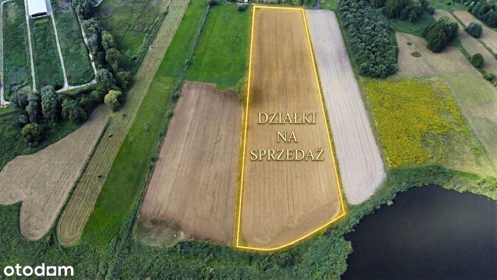 Urokliwe działki przy jeziorze /zamknięte osiedle / bez prowizji