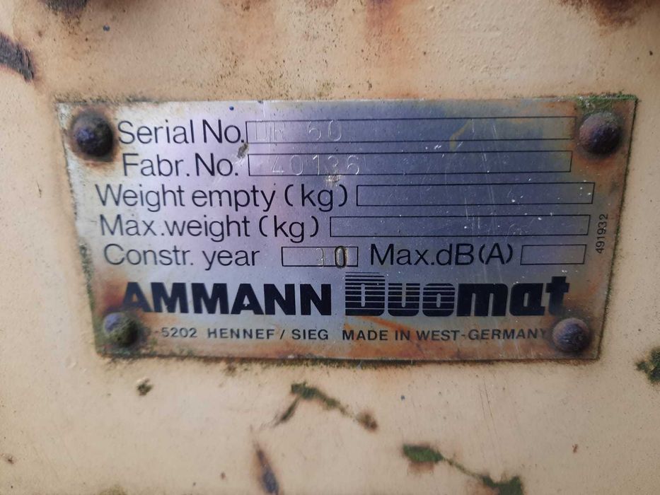AMMANN DUOMAT DR 66 ubijak walec chodnikowy Wacker Zagęszczarka