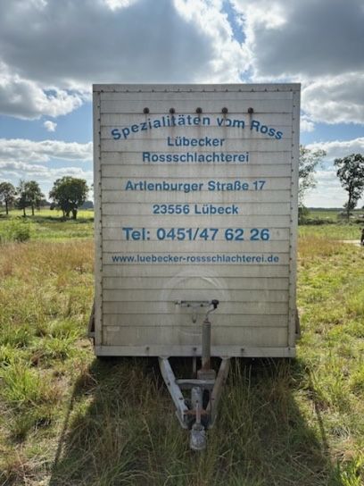 Przyczepa dla zwierząt wysoka solidna