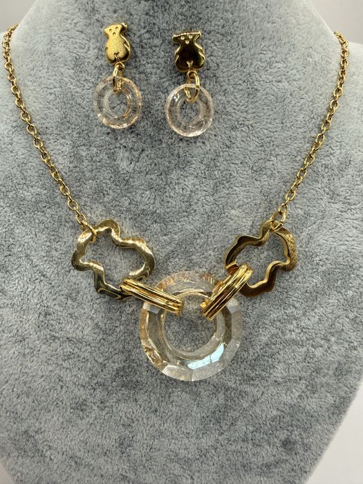 Naszyjnik kolczyki wzor tous