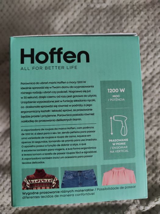 Parownica Hoffen,  steamer do ubrań