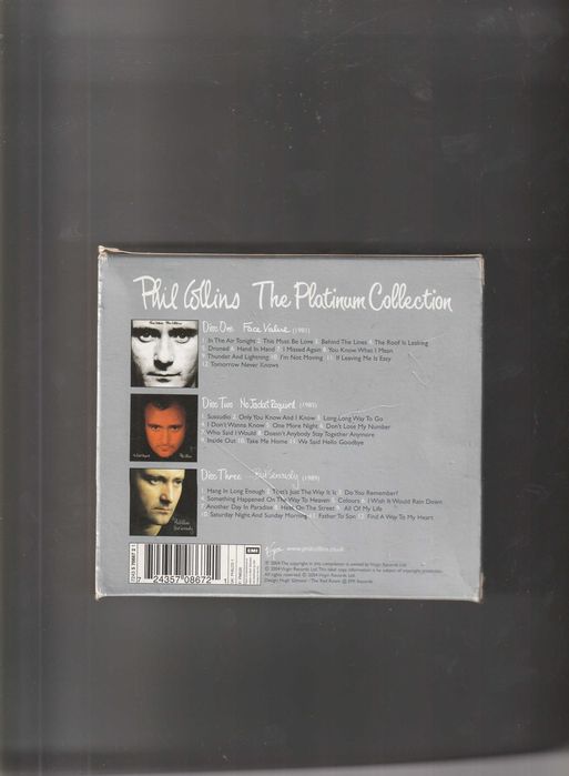 Phil Collins  The Platinum Collection 3 CD