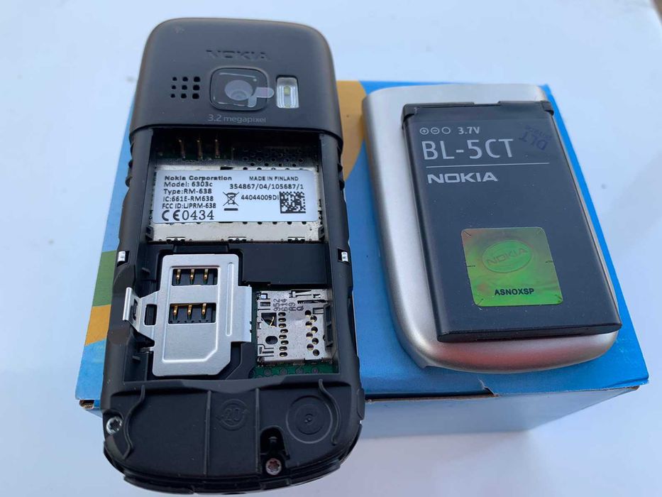 Nokia 6303 Black простой раритет новый телефон 1020 мАч метал