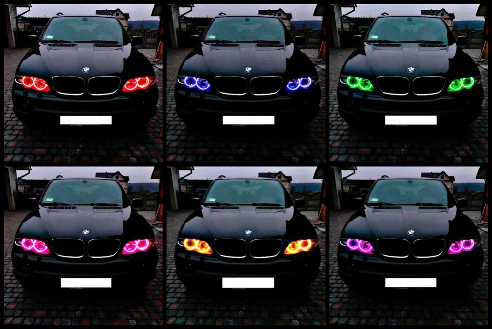 Ангельские глазки led cotton rgb БМВ BMW x5 e53 е53