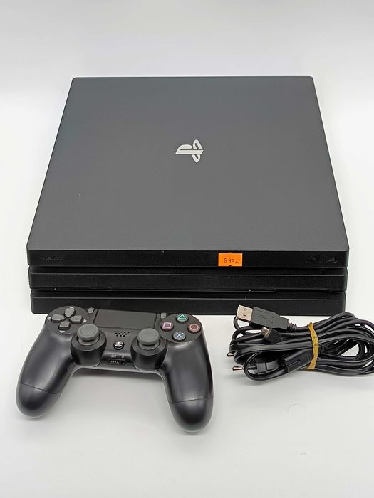 konsola sony playstation 4 pro 1tb czarny + pad + okablowanie