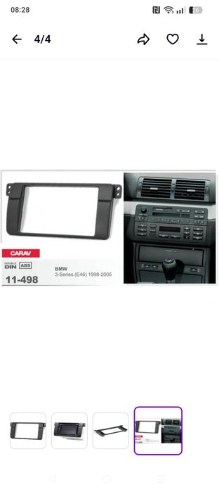 Перехідна рамка CARAV 11-498 для BMW 3-Series (E46) 1998-2005