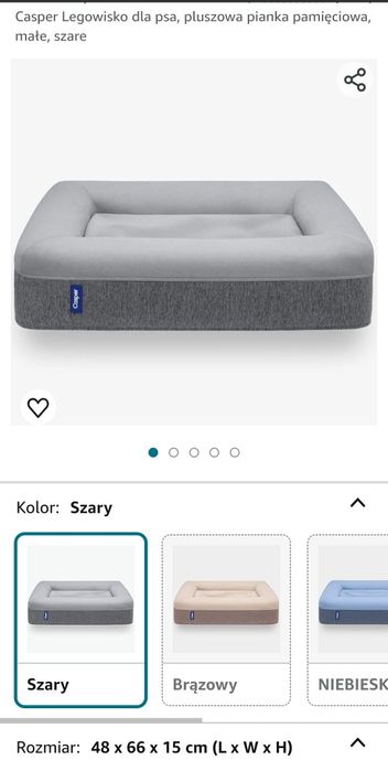 Legowisko posłanie dla psa Casper pianka pamięciowa Premium