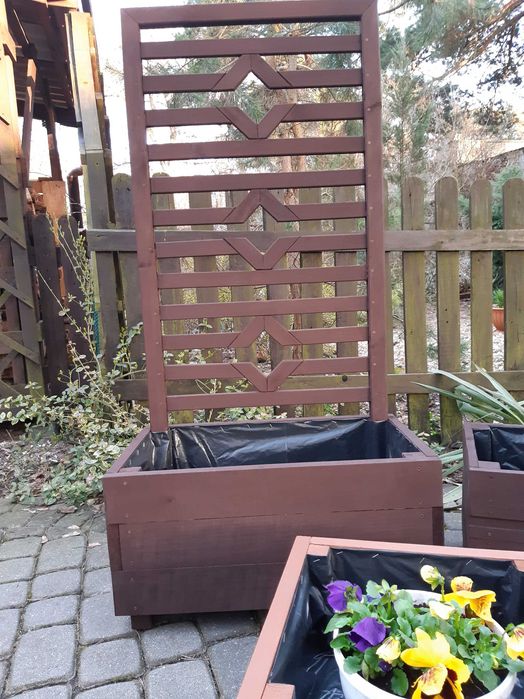 doniczki ogrodowe donice drewniane