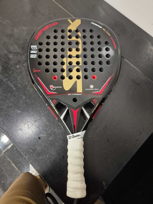 Raquete de Padel - SIUX GENESIS Hybrid Black Carbon