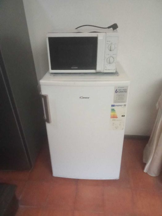 Frigorífico pequeno e microondas - podem vender-se separadamente