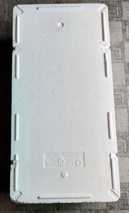 Термоконтейнер термоящик ящик из пенопласта с крышкой 80х40х20