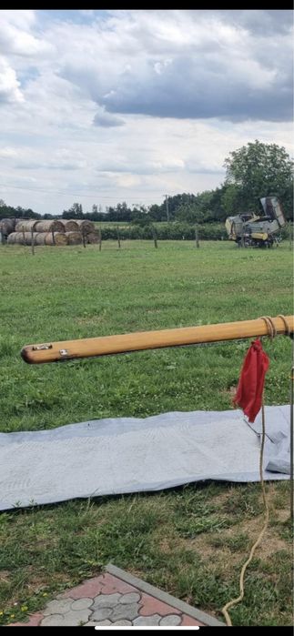 Maszt drewniany do łodzi żaglowej 7,6 m