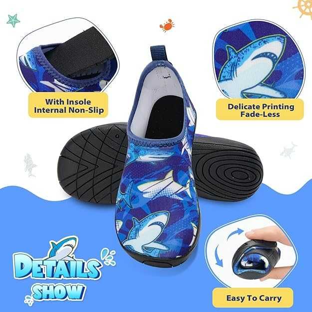 Szybkoschnące buty plażowe do wody dla dzieci