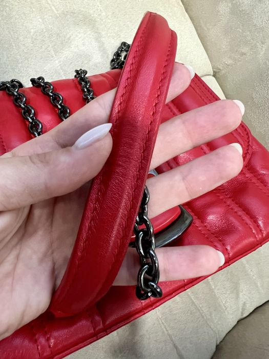 Сумка longchamp brioche червона