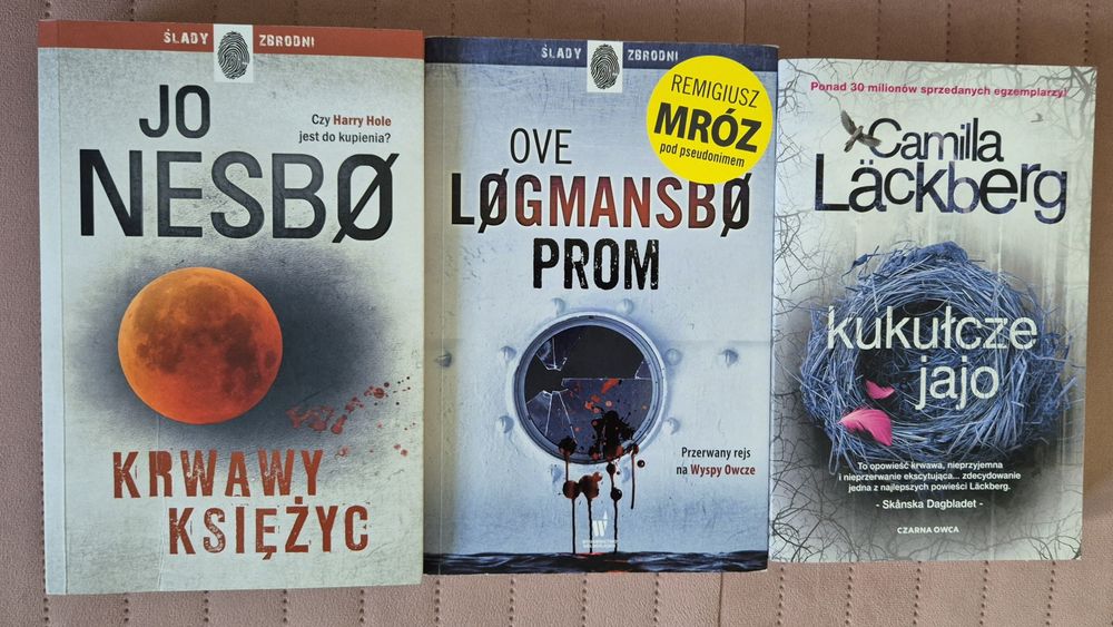 Camila Lackberg Jo Nesbo Remigiusz Mróz książki