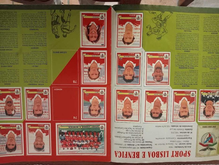 caderneta panini de futebol,estrelas do campeonato,época 94-95- faltam 49 cromos de 367