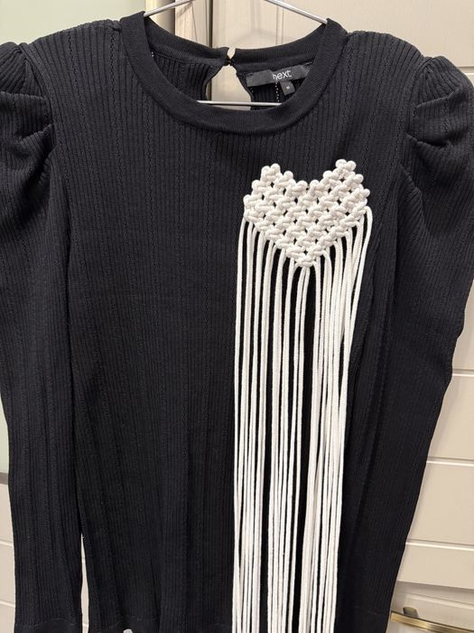 Брошка-серце макраме