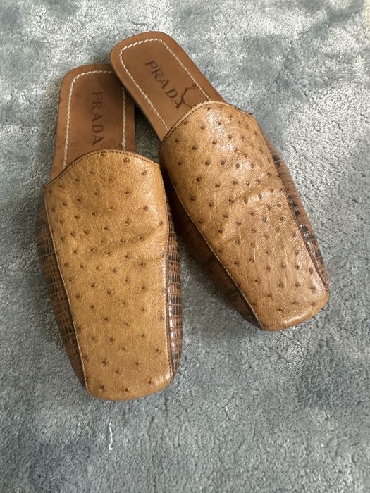 Мюли Prada унисекс страус варан 40 р