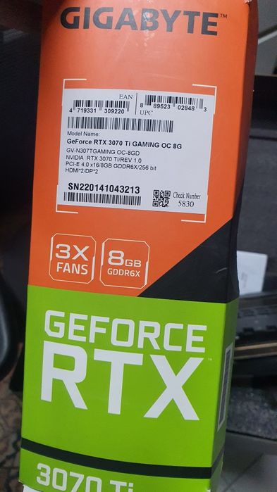 Gigabyte RTX 3070 TI