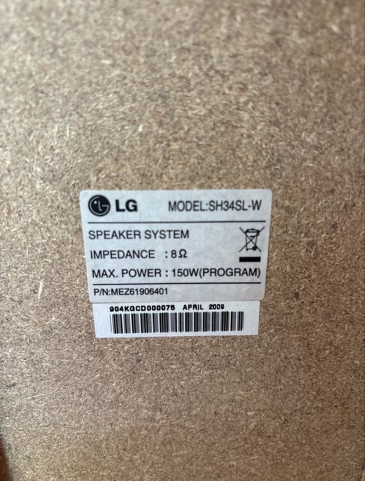 Sistema Som LG 5.1 SH34SL