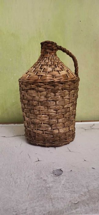 Бутиль скляний для вина СССР, плетений