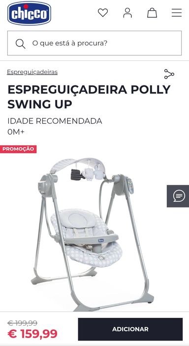 Espreguiçadeira Polly Swing Up Chicco
