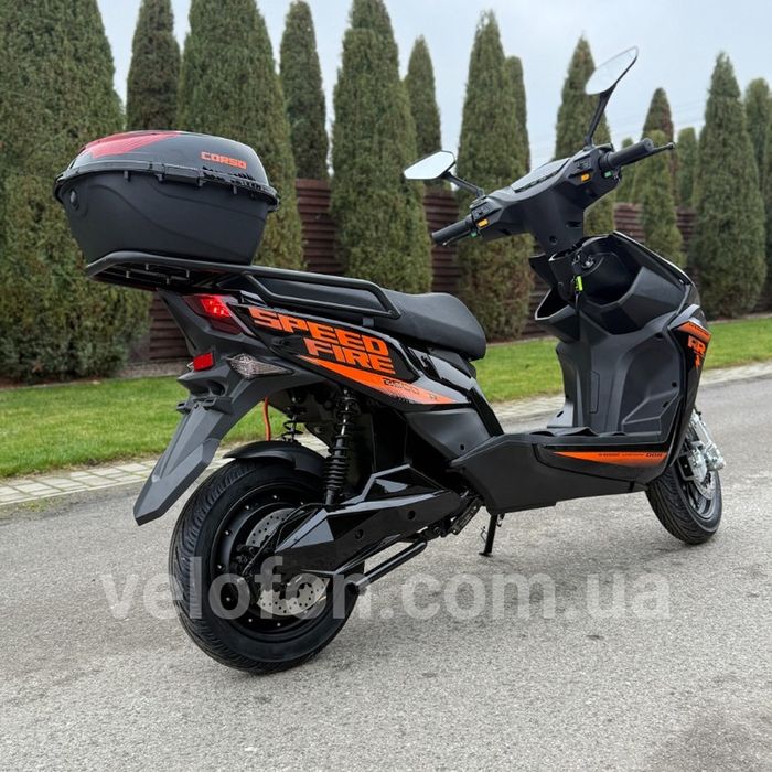 Електроскутер Corso SPEEDFIRE 2500W 72V/30Ah • пробіг до 86 км