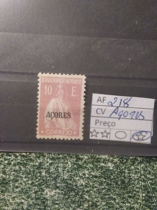 1924/28 Azores Stamp from the Ceres Series, Mainland Stamps MLH *